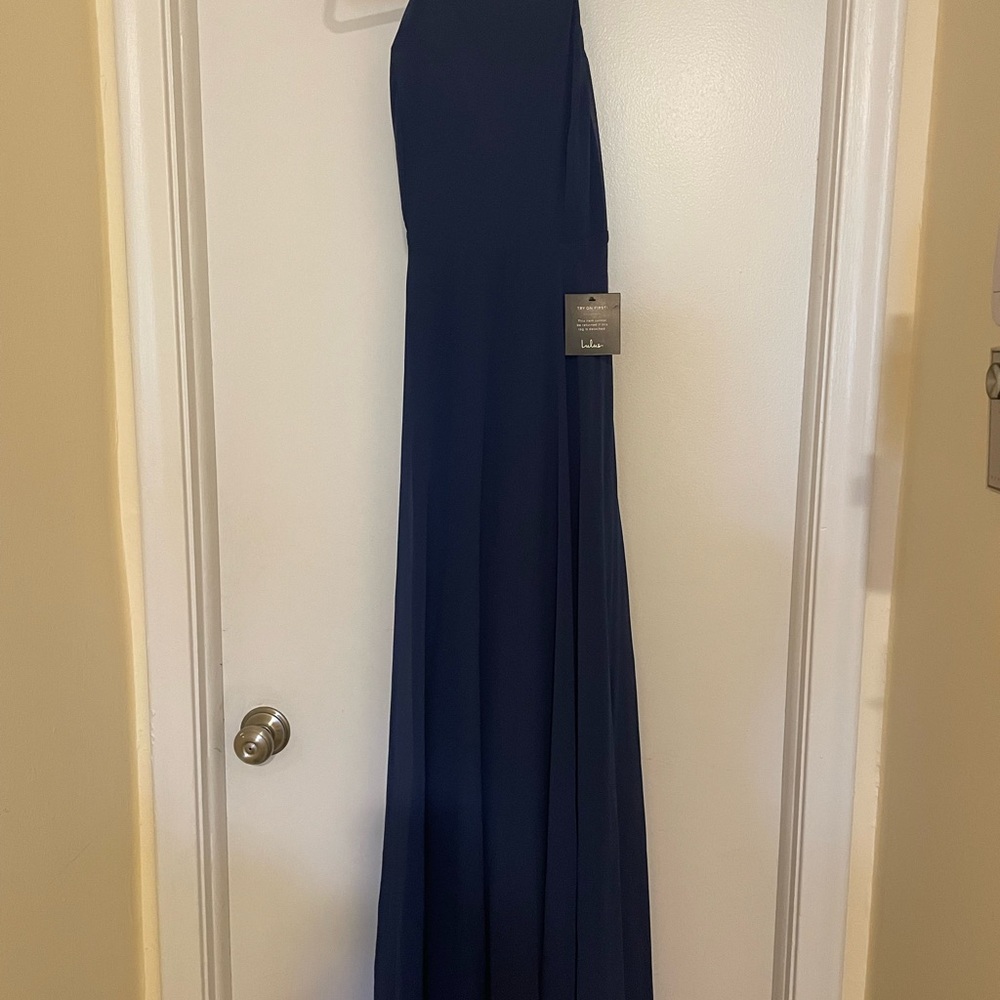 Lulus NWT Mythical Kind of Love Navy Blue Maxi Dress - Picture 5 of 7